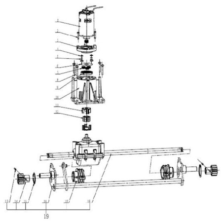 Boîtier de traction pour EGO 2824280002