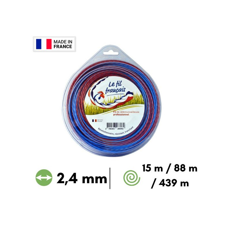 Fil hélicoïdal "Le fil Français" - 2,4 mm