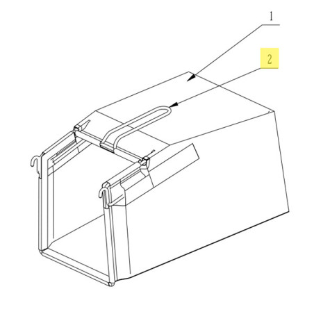 Armature métal bac tondeuse EGO 3705442002