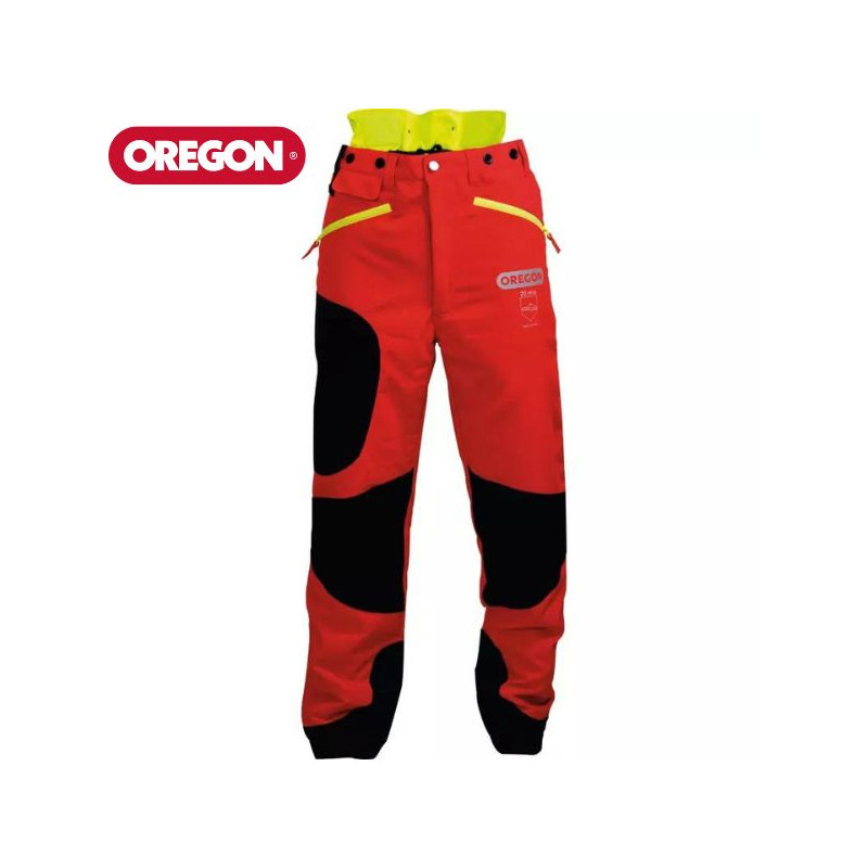 Pantalon de protection Oregon Waipoua Rouge et Jaune