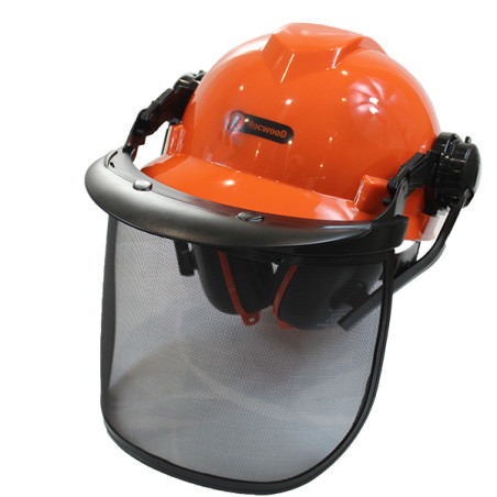 Casque forestier orange