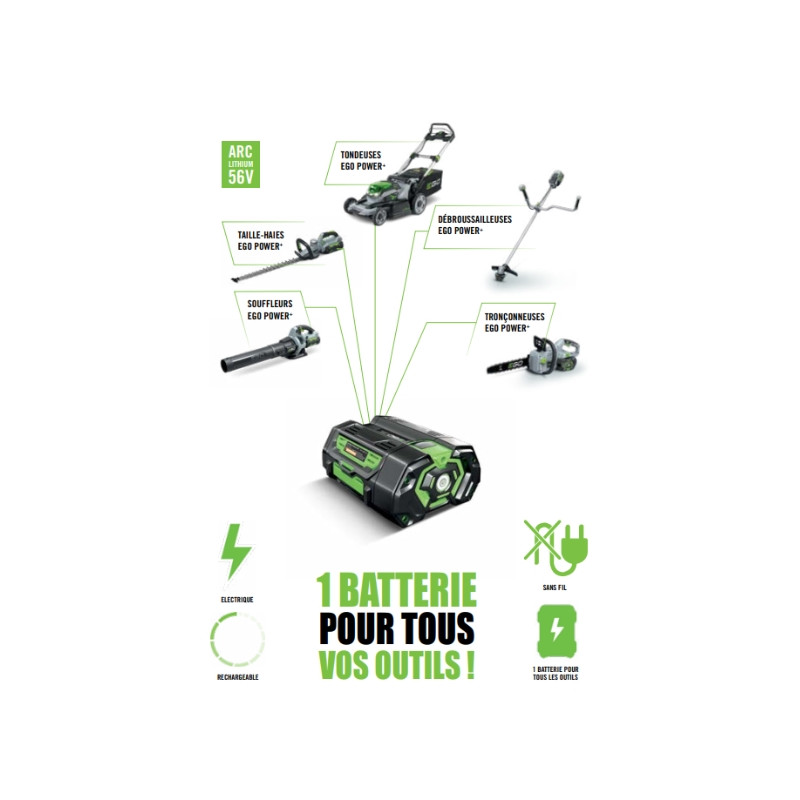 Batterie EGO Power+ : 12 Ah, 56 Volts / BA6720T