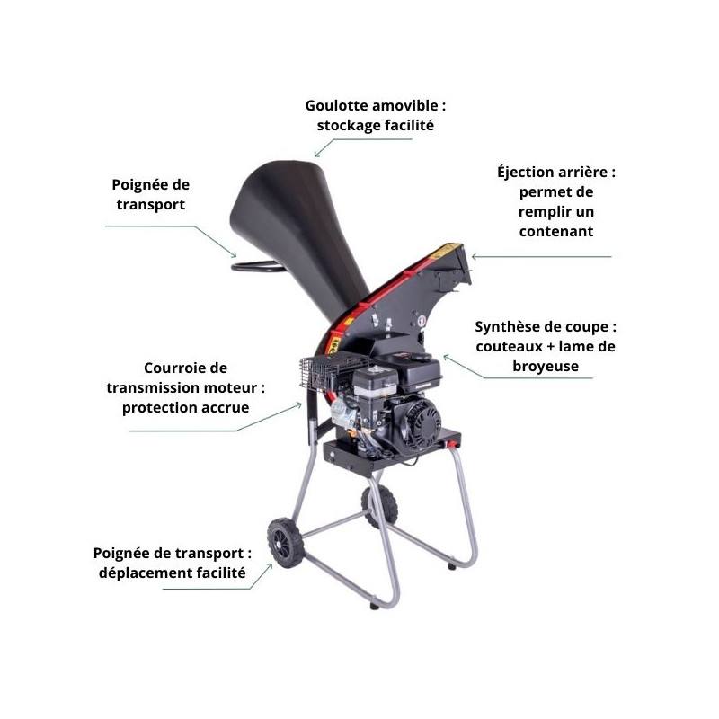 Broyeur de végétaux thermique Pubert Iroko 40H