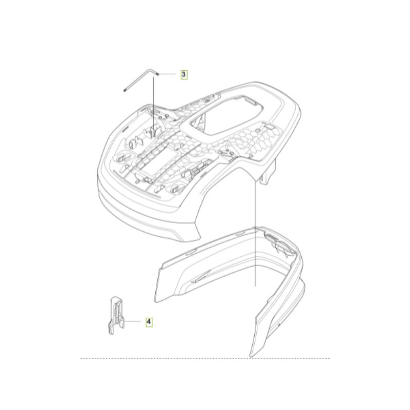 Carter robot tondeuse Husqvarna Aspire R4