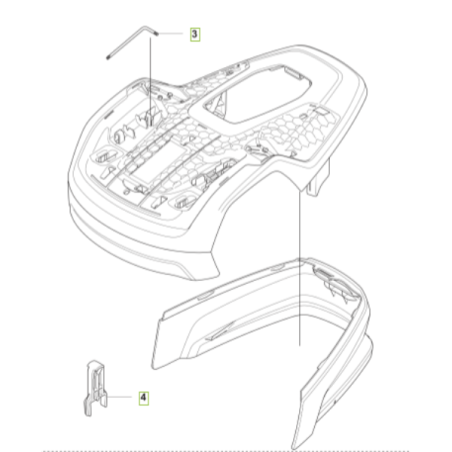 Carter robot tondeuse Husqvarna Aspire R4