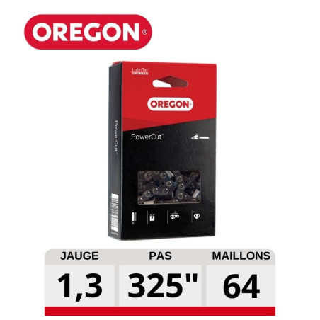 Chaine tronçonneuse professionnelle PowerCut 64 dents .325 OREGON 20LGX