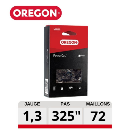 Chaine tronçonneuse PowerCut 72 dents .325 OREGON 20LGX