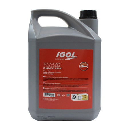 Huile de chaine Igol Timber ISO 150 - 5 litres