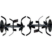 Paire de fraise motobineuse triple couronnes universel