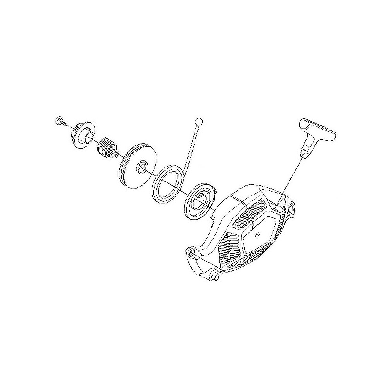 Lanceur complet tronçonneuse Husqvarna