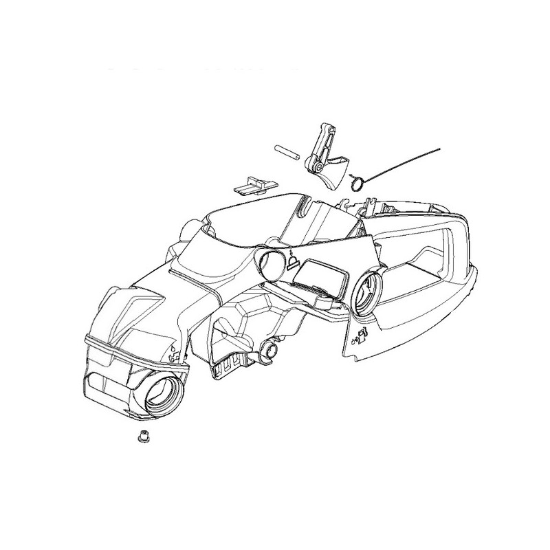 Poignée réservoir d'huile / essence tronçonneuse Husqvarna