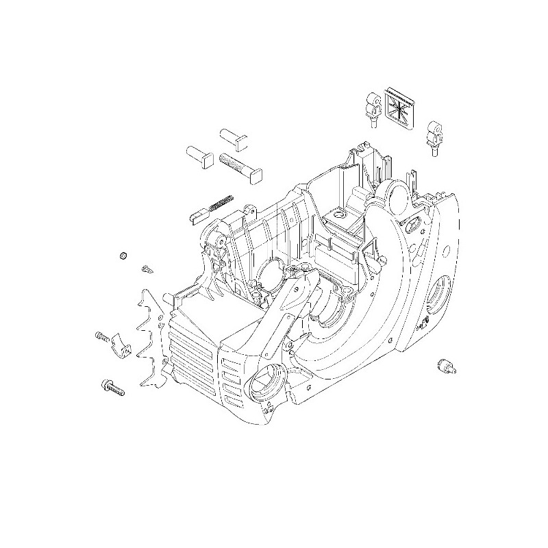 Carter moteur / réservoir tronçonneuse Husqvarna