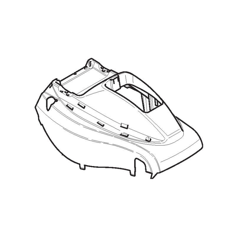 Couvre moteur gris tondeuse à gazon Stiga