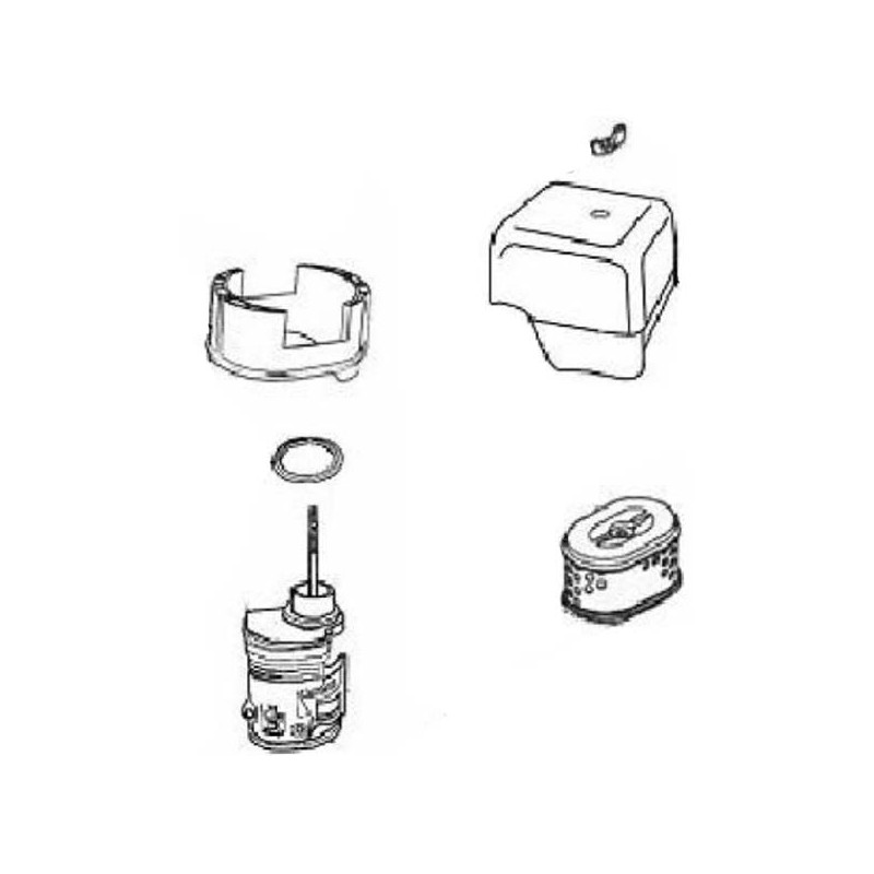 Filtre à air complet (boitier + filtre) pour moteur Loncin