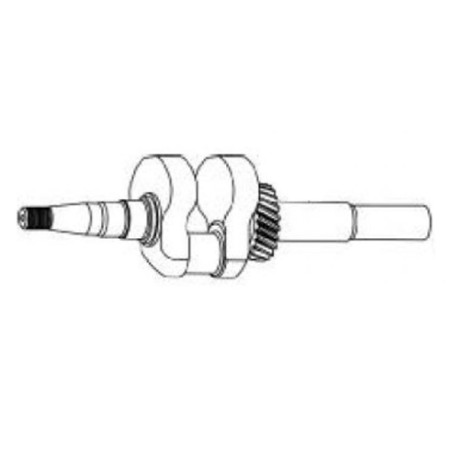 Vilebrequin pour tondeuse à moteur Loncin