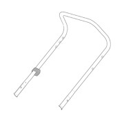 Guidon supérieur jaune tondeuse à batterie COLLECTOR / COMBI Stiga