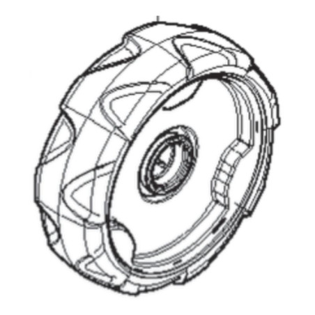 Roue avant complète tondeuse à batterie Husqvarna LB / LC