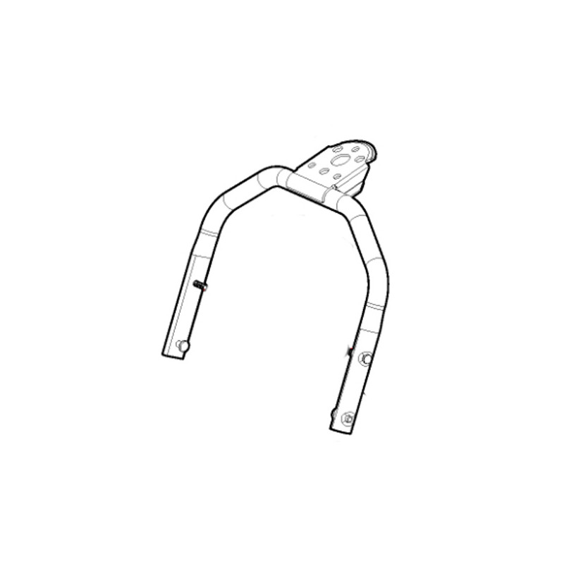 Guidon inférieur jaune tondeuse à batterie Stiga