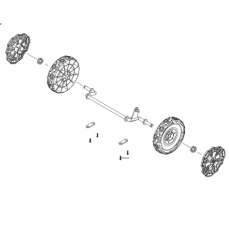 Roue avant tondeuse Husqvarna Aspire LC34-P4A