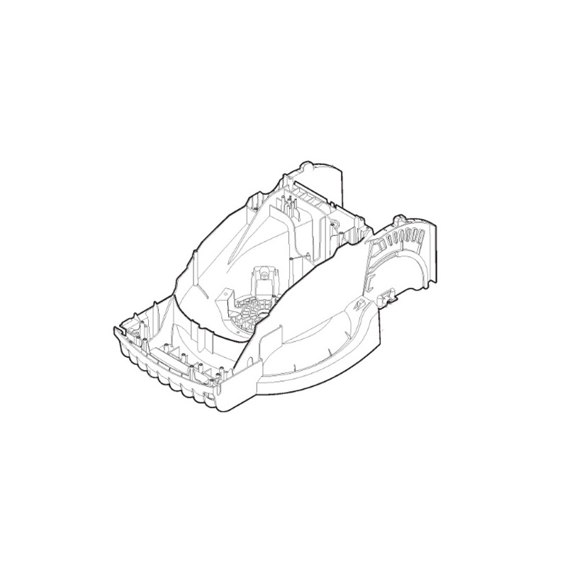 Chassis gris tondeuse à gazon Stiga