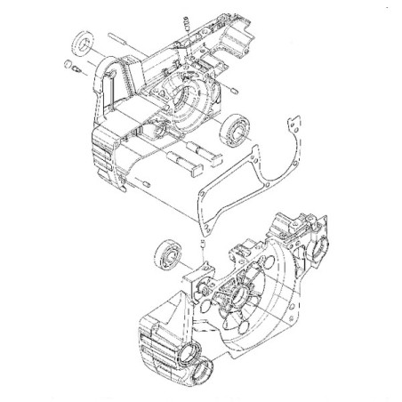 Carter moteur / Réservoir tronçonneuse Husqvarna