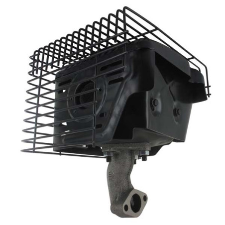 Pot échappement complet avec grille moteur Loncin G390F