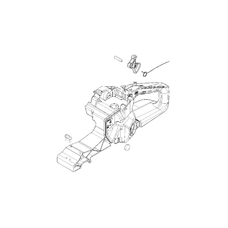 Poignée réservoir tronçonneuse Husqvarna