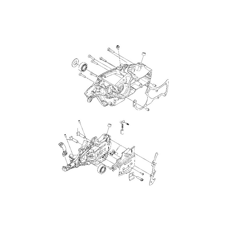 Carter moteur / Réservoir huile tronçonneuse Husqvarna
