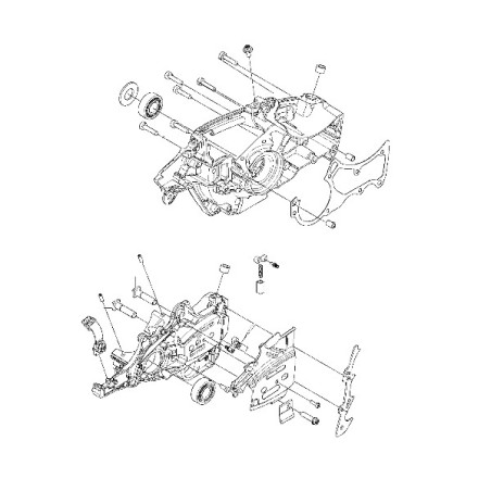 Carter moteur / Réservoir huile tronçonneuse Husqvarna