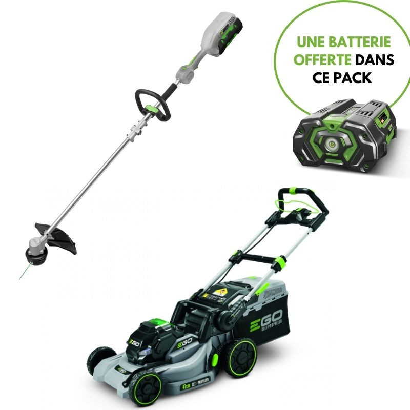Pack matériel EGO : tondeuse LM1903E-SP + coupe-bordures ST1300E-S Pack matériel EGO : tondeuse LM1903E-SP + coupe-bordures ST1300E-S