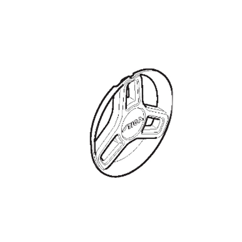 Enjoliveur roue arrière tondeuse gazon à batterie Stiga