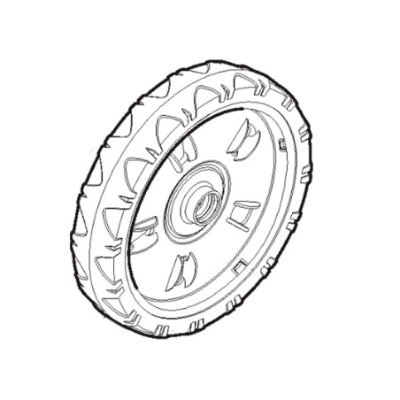 Essieu roues arrière tondeuse à batterie Stiga 381302887/1