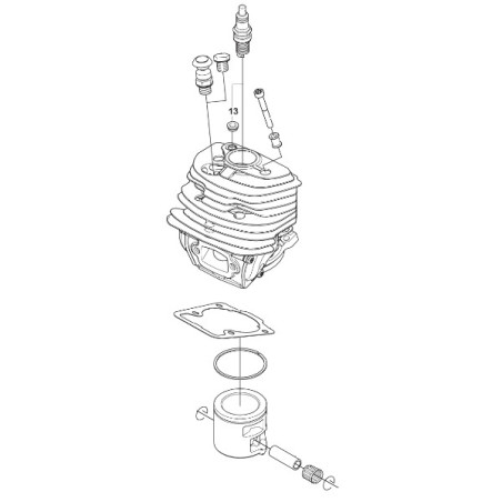 Kit cylindre piston tronçonneuse Husqvarna