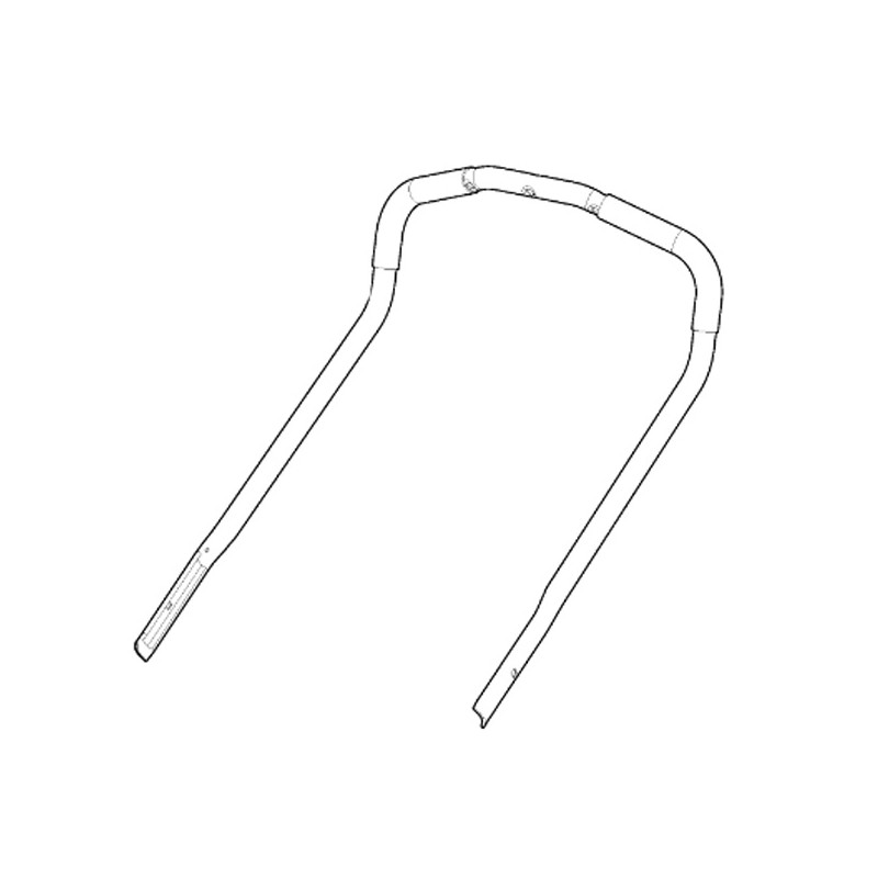 Guidon jaune partie supérieure tondeuse à batterie Stiga