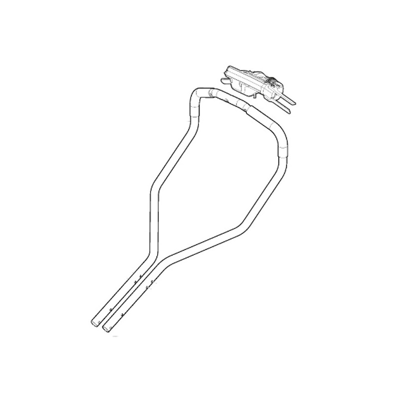 Ensemble guidon partie supérieure tondeuse batterie MODEL-1 Stiga