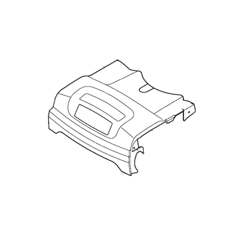 Capot avant gris tondeuse à batterie Stiga