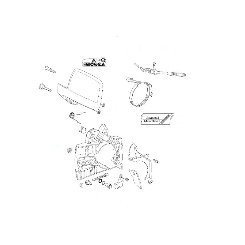 Frein de chaine complet tronçonneuse Jonsered