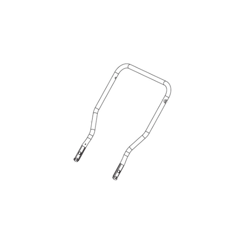 Guidon partie centrale jaune tondeuse batterie Stiga