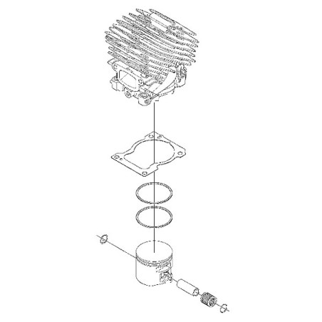 Cylindre piston tronçonneuse Husqvarna