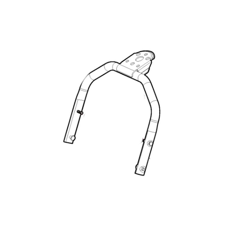 Guidon intermédiaire jaune tondeuse à batterie Stiga