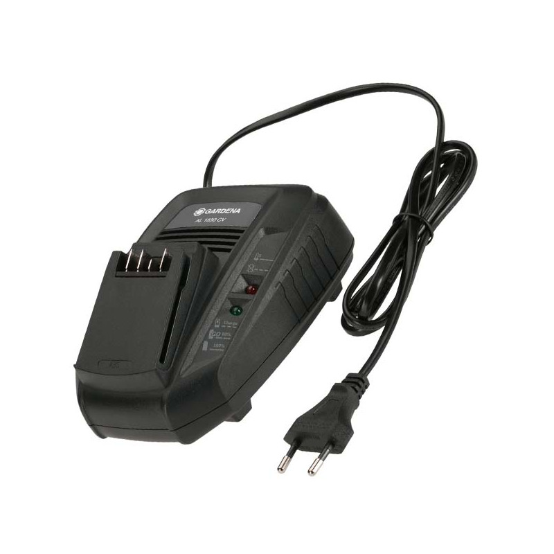 Chargeur rapide AL 1830 CV P4A pour tondeuse à batterie Gardena