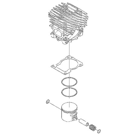 Cylindre piston tronçonneuse Husqvarna