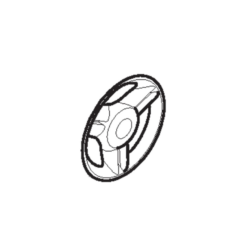 Couvre moyeu avant gris tondeuse à batterie Stiga