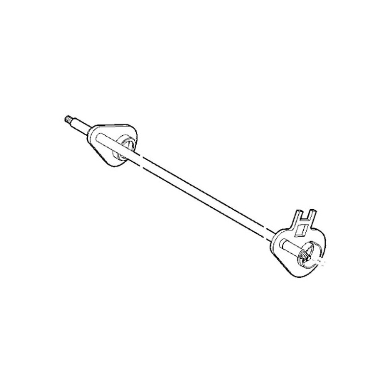 Axe de roue avant pout tondeuse Stihl à batterie RMA 2 RT