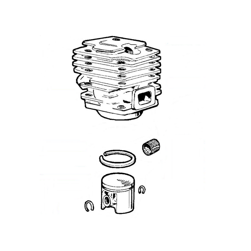 Cylindre piston tronçonneuse Jonsered