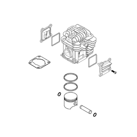 Cylindre piston complet tronçonneuse Oleo-Mac