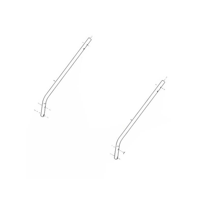 Guidon partie inférieure tondeuse à batterie Stihl RMA235 / Viking MA235