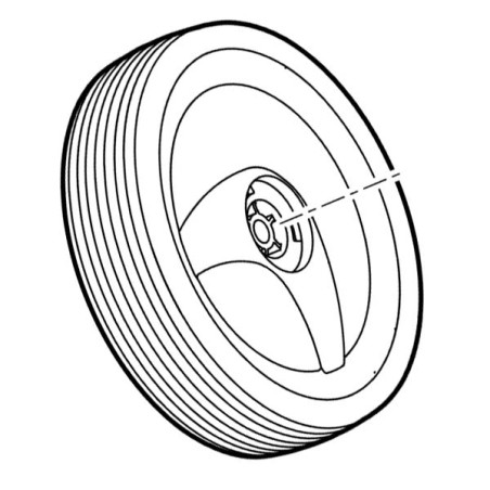 Roue avant tondeuse à batterie Stihl RMA339 / Viking MA339