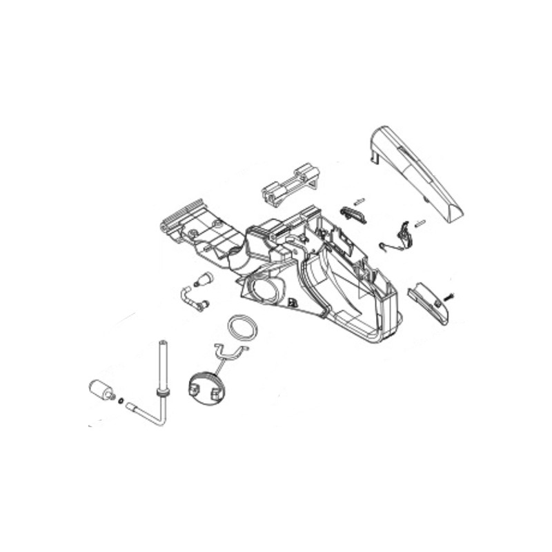 Poignée réservoir essence tronçonneuse Shindaiwa