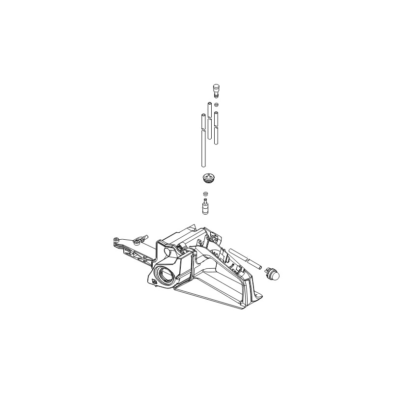 Poignée réservoir essence tronçonneuse Shindaiwa